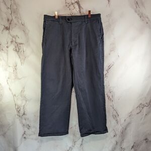 Rollas Pants Mens 34 X 32 Lazy Boy Wide Leg New Ink Drill Dark Gray Carpenter